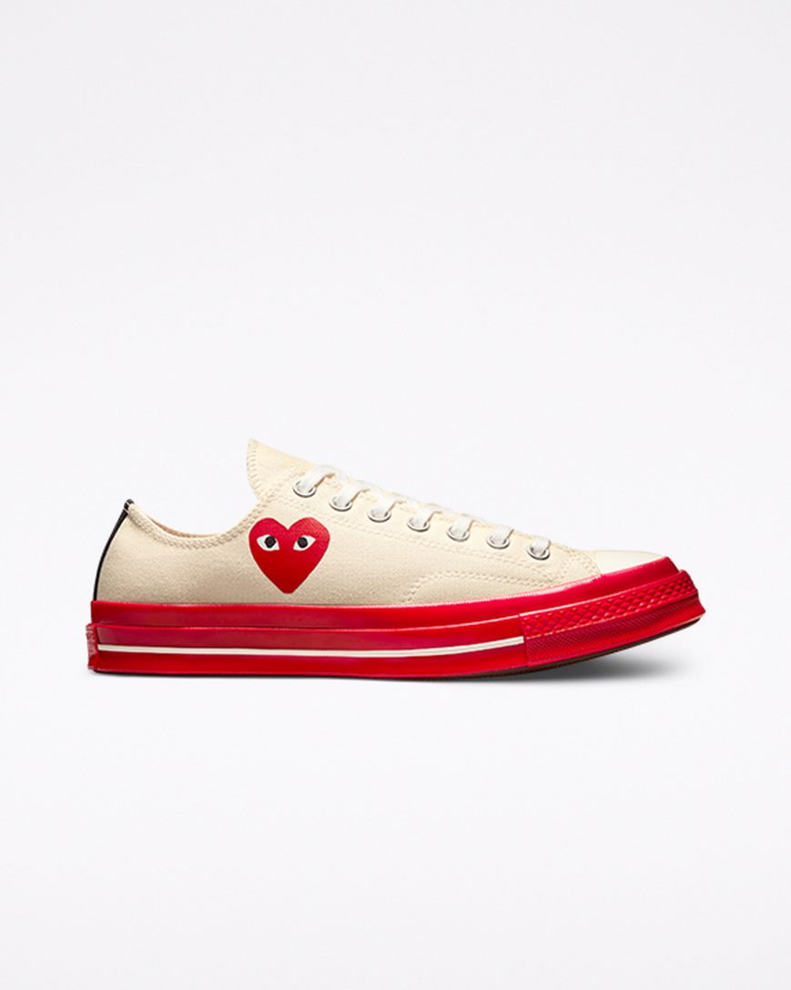 Tenisi Barbati Converse x Comme des Garçons PLAY Chuck 70 Rosii | RO SYLFD963